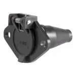 CURT 6-Way Round Vehicle-Side Connector Socket, Black Plastic thumbnail 7