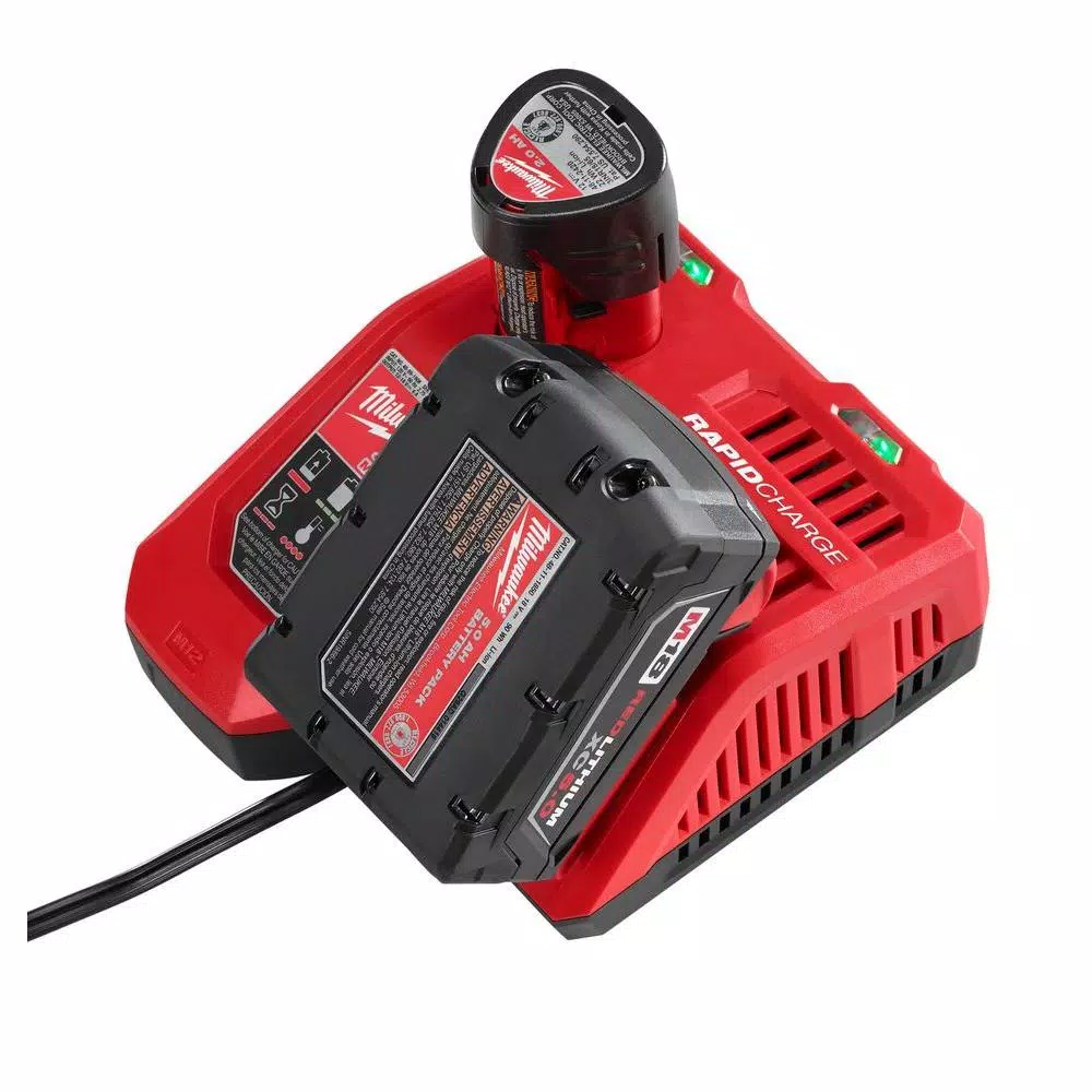 Milwaukee M12 & M18 Lithium-Ion Multi-Voltage Rapid Battery Charger