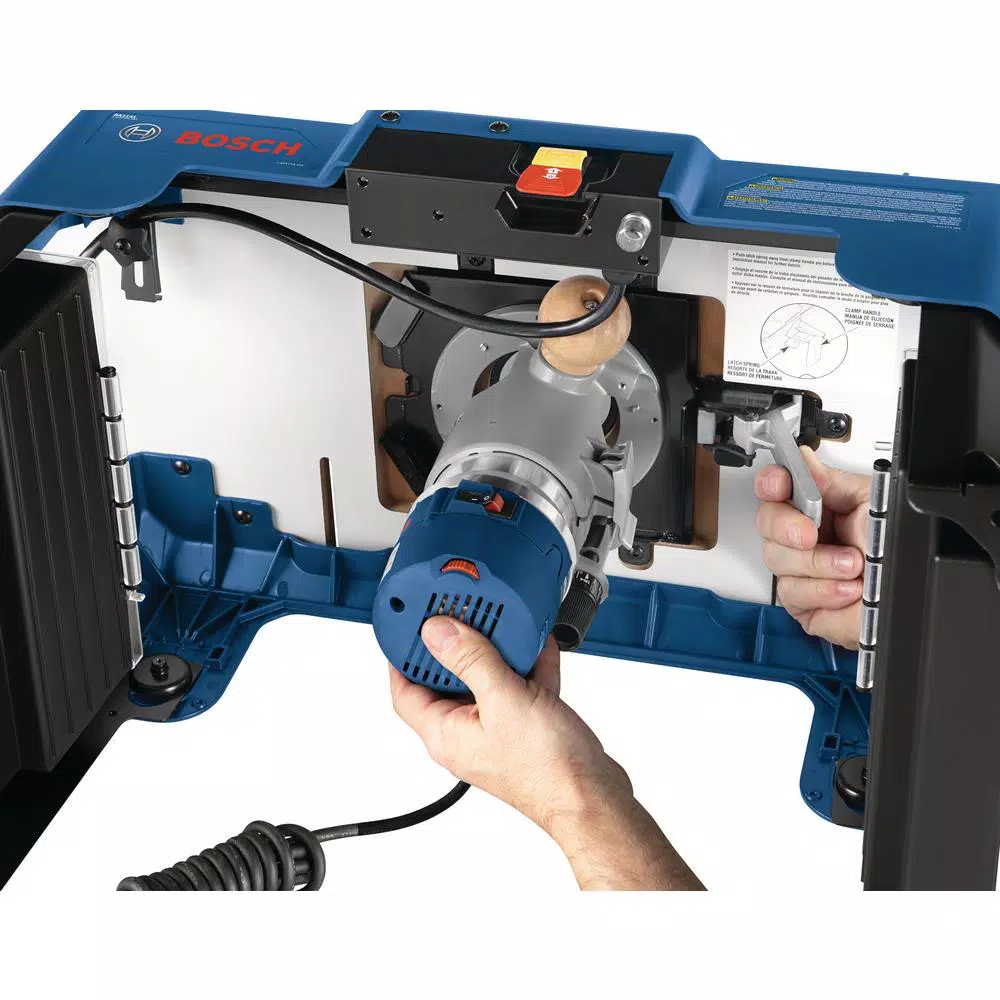 Bosch RA1141 Portable Benchtop Router Table with Easy Click Mount and Laminated MDF Top