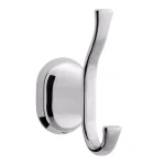 Glacier Bay Treyburn Double Robe Hook in Chrome thumbnail 4