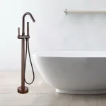 Vanity Art 40 in. Freestanding Single-Handle Claw Foot Tub Faucet with Hand Shower, Oil Rubbed Bronze thumbnail 3
