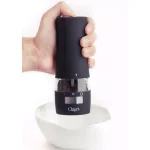 Ozeri Savore Soft Touch Electric Pepper Mill and Grinder, Adjustable Ceramic Mechanism, Black thumbnail 9