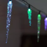 Novolink 25-Light Wi-Fi RGB Color-Changing LED Icicle String Lights, Works with Alexa & Google Home thumbnail 3