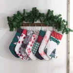 Country Living Knox Plaid Multi-Colored Microfiber Christmas Stocking, 17.5 in. thumbnail 2