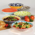 Certified International Chelsea Multicolored Porcelain 9 in. 32 oz. Dinner Bowls, Set of 6 thumbnail 2