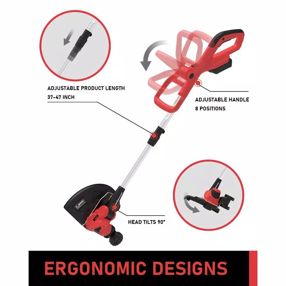 PowerSmart 20V Cordless Lithium-Ion Handheld String Trimmer with 1.5 Ah Battery and Charger