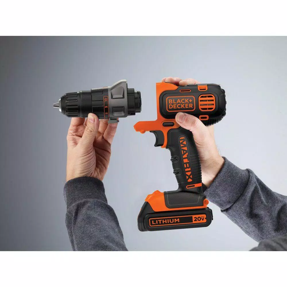 BLACK+DECKER 20V MAX Matrix Cordless Drill/Driver Kit with 1.5Ah Battery and Charger