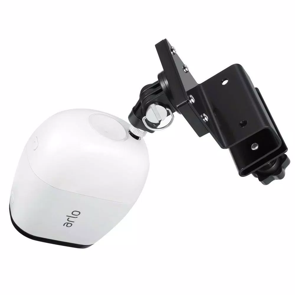 Wasserstein Weatherproof Gutter Mount for Arlo Pro, Ultra, Go, and Essential Security Cameras (Black)
