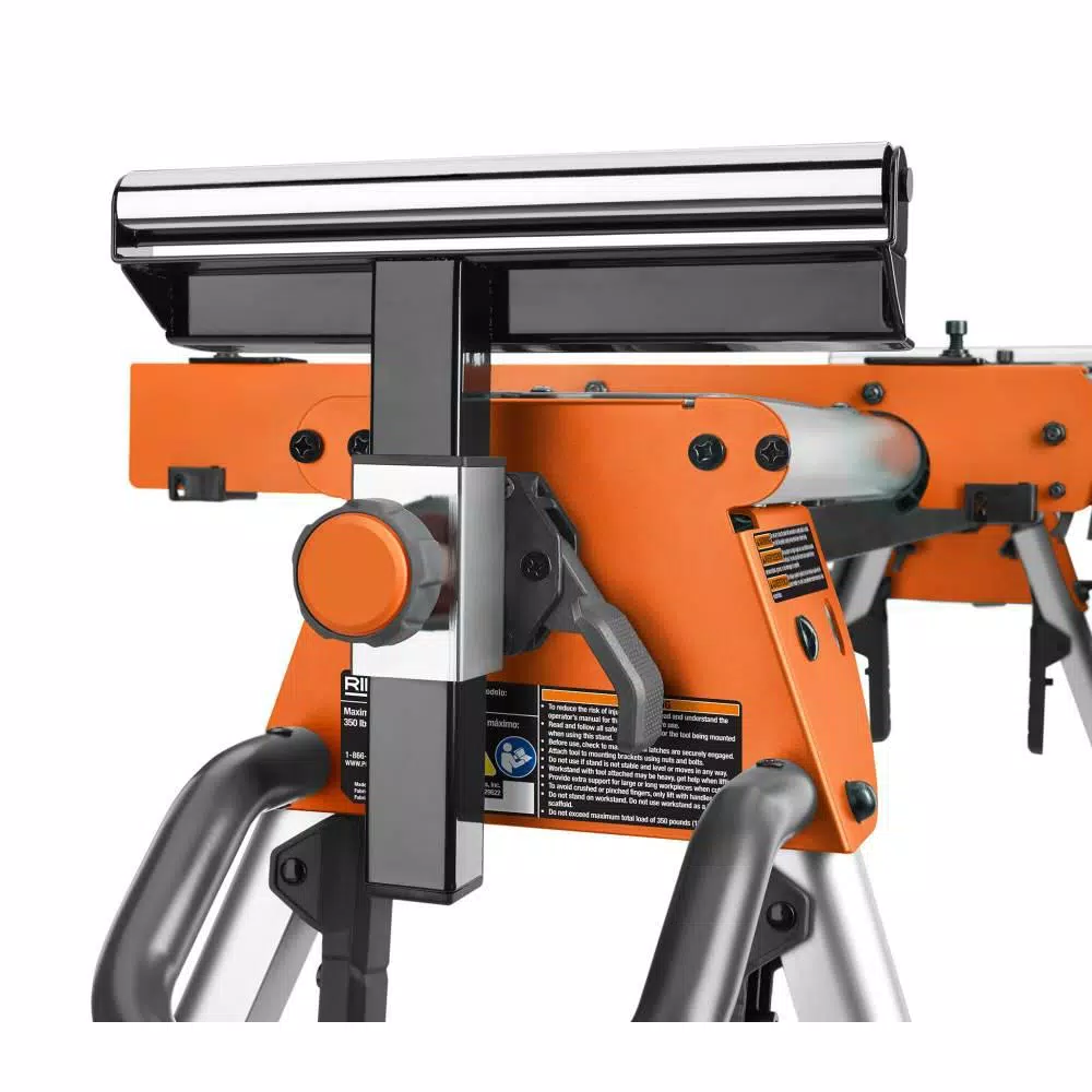 RIDGID Professional Compact Miter Saw Stand with Quick Release Brackets