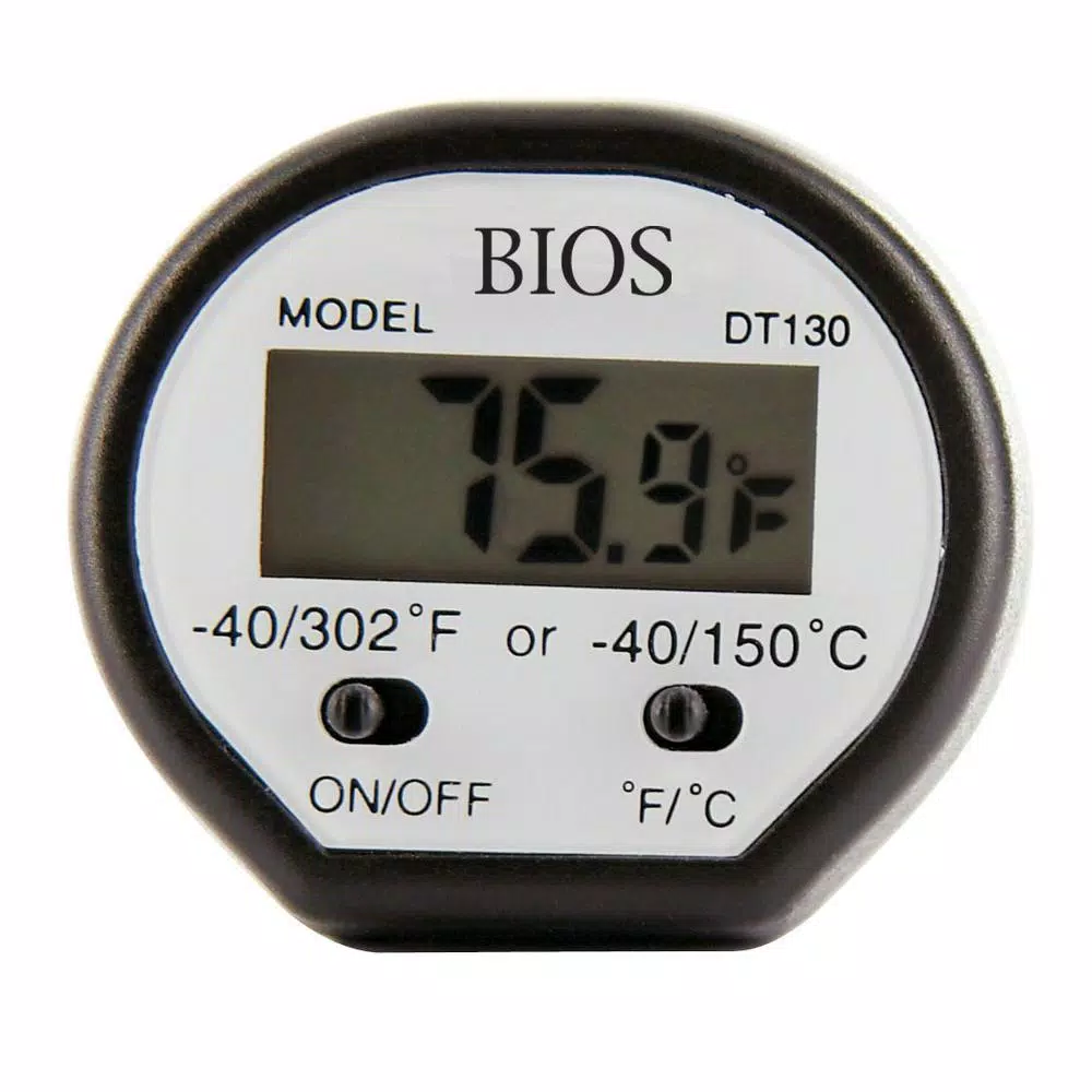 Unbranded Digital Pocket Food Thermometer with Stainless Steel 5-Stem and LCD Display