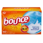 Bounce Fabric Softener Dryer Sheets, Fresh Linen Scent, 160-Count thumbnail 4