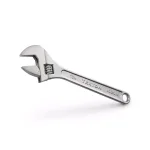 TEKTON 10 in. Adjustable Wrench, Carbon Steel with Satin Chrome Finish thumbnail 1