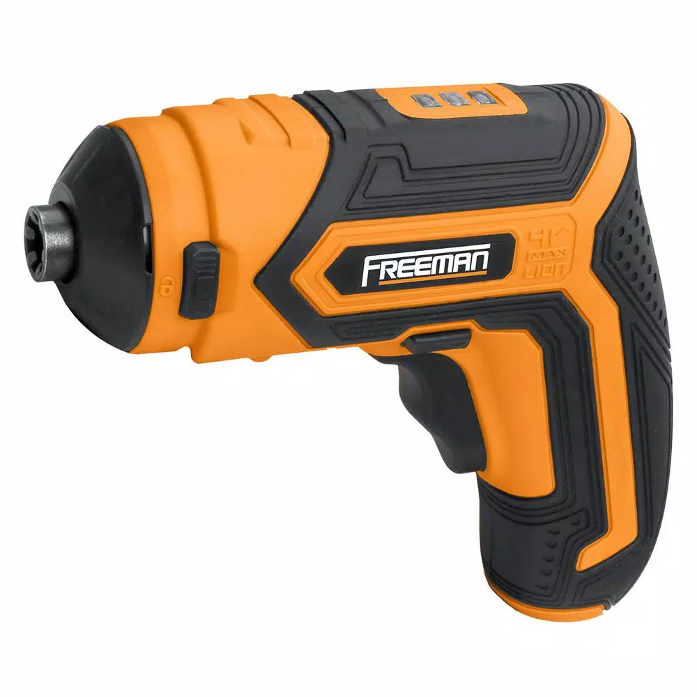 Freeman 3.6V Cordless 5-in-1 Mini Electric Screwdriver Kit with USB Charger and 26-Piece Bit Set