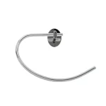 Italia Amalfi Polished Chrome Towel Ring - Solid Brass Hand Towel Holder thumbnail 1