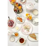 Oneida Lancaster Garden White and Pink Porcelain Creamers, 6 oz. (Set of 36) thumbnail 2