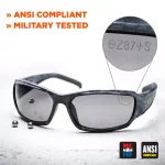 Ergodyne Skullerz Loki Matte Black Safety Glasses with Tinted Smoke Lens thumbnail 2