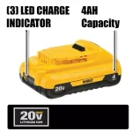 DEWALT 20V MAX ATOMIC Brushless Drill/Driver & Oscillating Multi-Tool Kit with 4 Ah Battery & Charger thumbnail 5