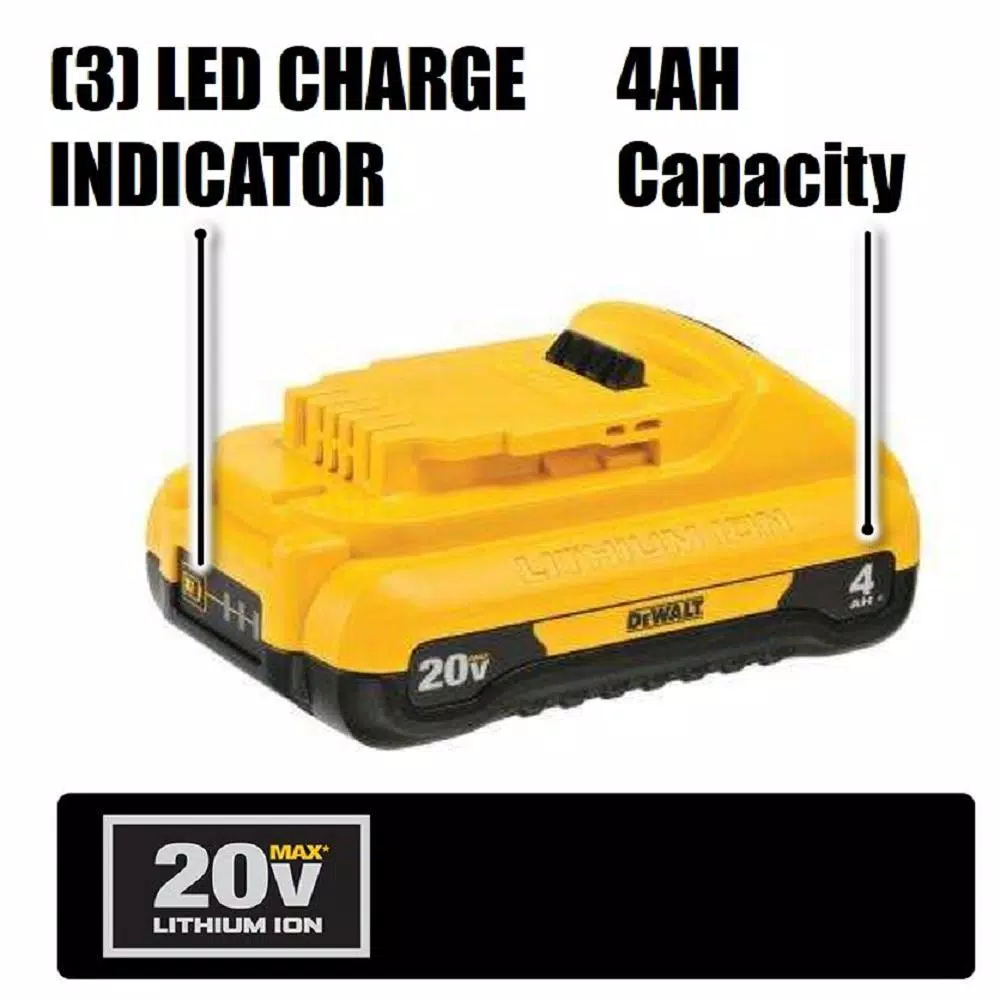 DEWALT 20V MAX ATOMIC Brushless Drill/Driver & Oscillating Multi-Tool Kit with 4 Ah Battery & Charger