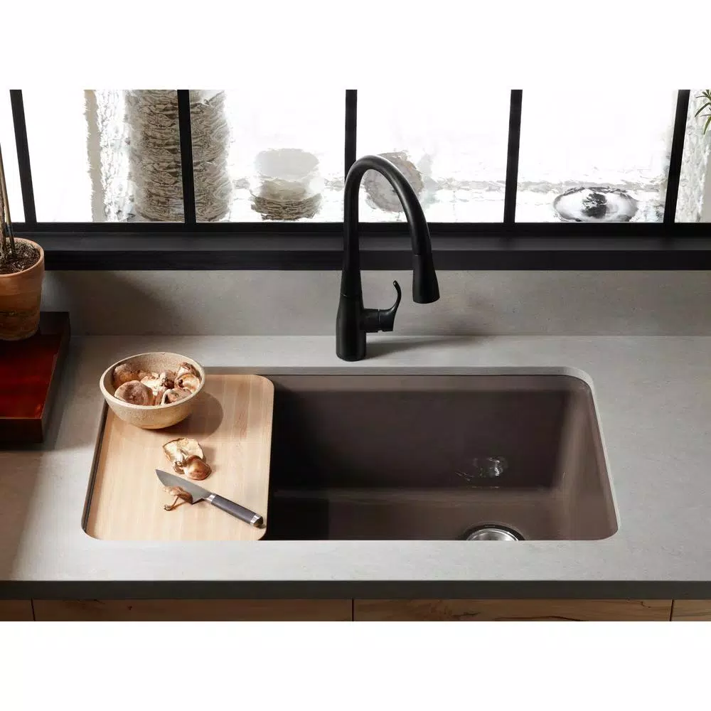 KOHLER Riverby Maple Wood Cutting Board, 10.5 in. x 17.375 in. Sink Workstation