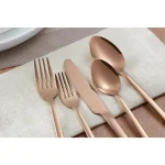 Home Decorators Collection Brenner 40-Piece Copper Finish 18/0 Stainless Steel Flatware Set, Service for 8 thumbnail 10