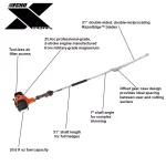 ECHO SHC-2620 X Series 21 in. Gas Hedge Trimmer, 25.4 cc 2-Stroke Engine thumbnail 2
