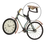 LITTON LANE 10 x 16 in. Vintage Rustic Iron Bicycle Frame Analog Clock thumbnail 6