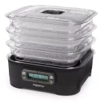 Presto Dehydro Digital Food Dehydrator with 6 Transparent Trays, 750W, Black thumbnail 1