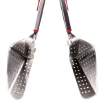 Chefright QuickScoop Red Colander Tongs with Soft Grips, Brushed Stainless Steel (Set of 2) thumbnail 4