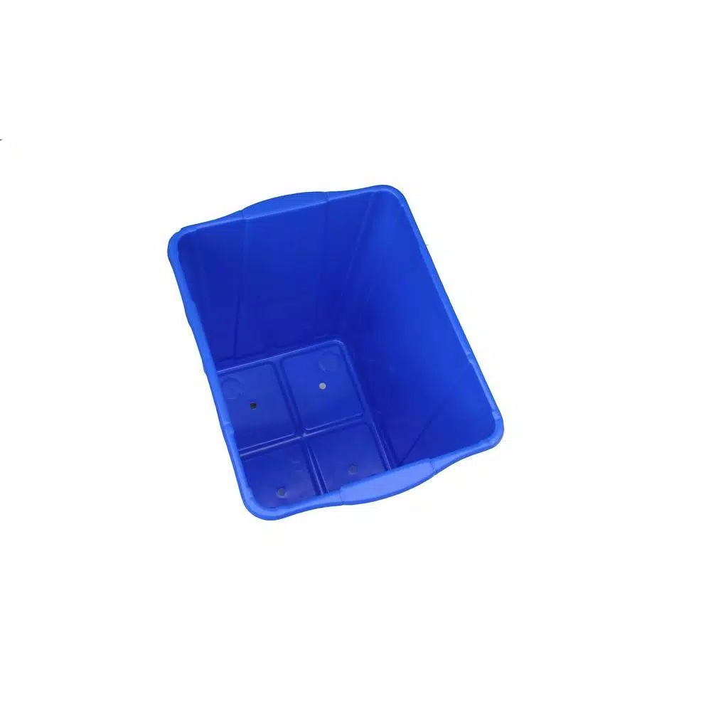 Enviro World 22 Gal. Recycling Bin with Bottle and Can Top, Blue
