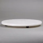Creative Home Natural Marble Round Trivet and Cheese Serving Board, 8 in., Off-White thumbnail 3