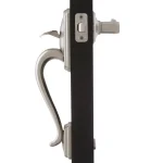 Schlage Camelot Satin Nickel Entry Door Lever, Left-Handed Flair Design thumbnail 3