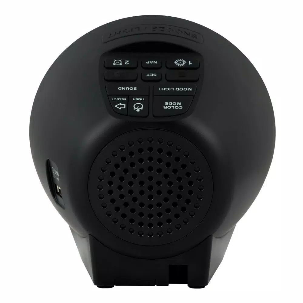La Crosse Technology Mood Light Digital Alarm Clock with 5 Nature Sounds and USB Charging Port