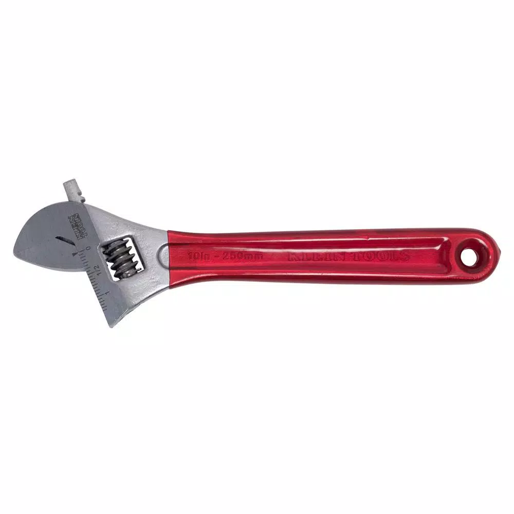Klein Tools 10 in. Extra Capacity Adjustable Wrench with High-Polish Chrome Finish