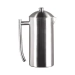 Frieling 8-Cup Brushed Stainless Steel French Press, Double-Walled Insulated Coffee Maker thumbnail 1