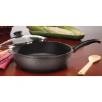 Swiss Diamond Swiss TITAN 11 in. Titanium Nonstick Saute Pan with Glass Lid, 4.3 Qt, Gray thumbnail 2