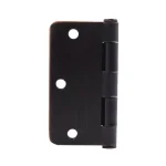 Everbilt 3-1/2 in. x 1/4 in. Radius Oil-Rubbed Bronze Steel Door Hinge, 24-Pack thumbnail 6