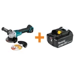 Makita 18V LXT Brushless 4-1/2" to 5" Angle Grinder with Electric Brake & Bonus 5.0 Ah Battery thumbnail 1
