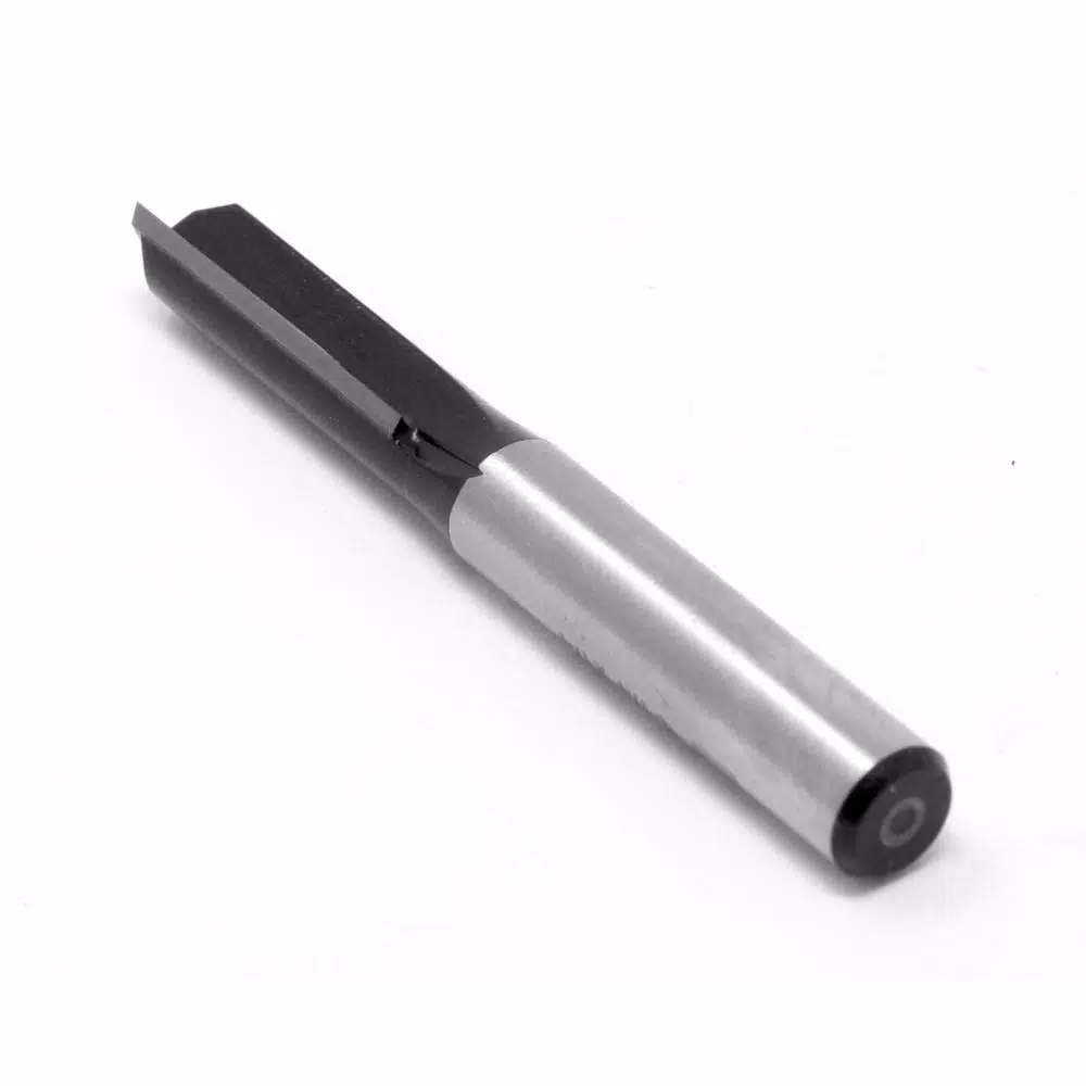 WEN 1/4 in. Straight 2-Flute Carbide Tipped Router Bit, 1/4 in. Shank