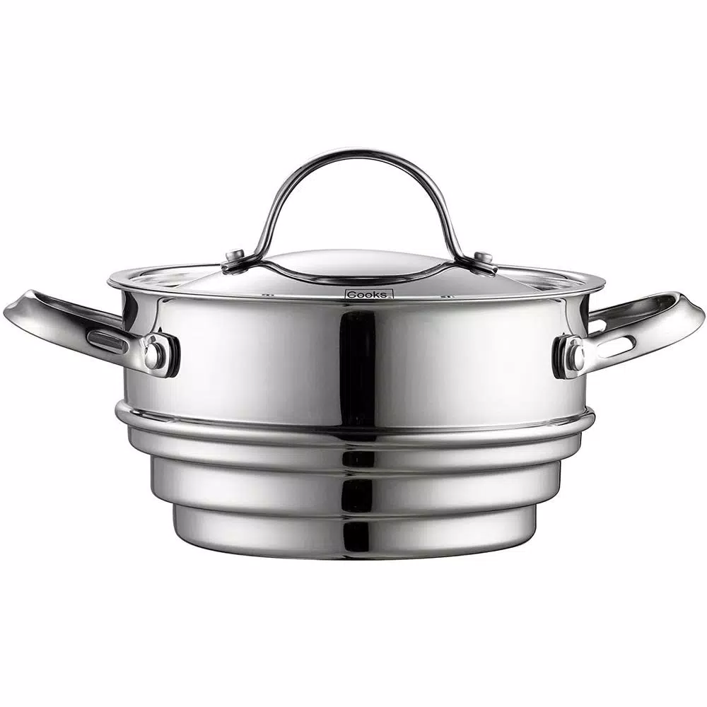 Cooks Standard Classic 10-Piece Stainless Steel Cookware Set with Induction Compatibility
