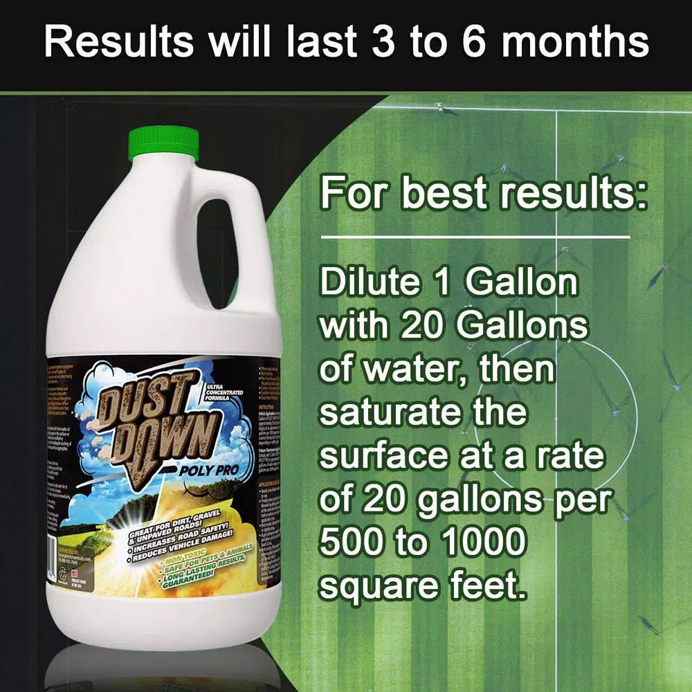 Eco Clean Dust Down Poly Pro 1 Gal. Dust Suppressant & Mineral Modifier