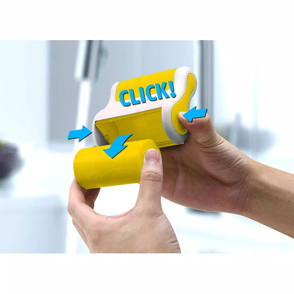 Cyber Clean RollCare Jumbo Washable Reusable Lint Roller with Silver Ion Coating