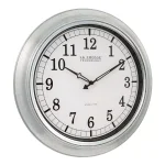 La Crosse Technology 18 in. Galvanized Metal Atomic Analog Wall Clock - Indoor/Outdoor Weather Resistant thumbnail 4