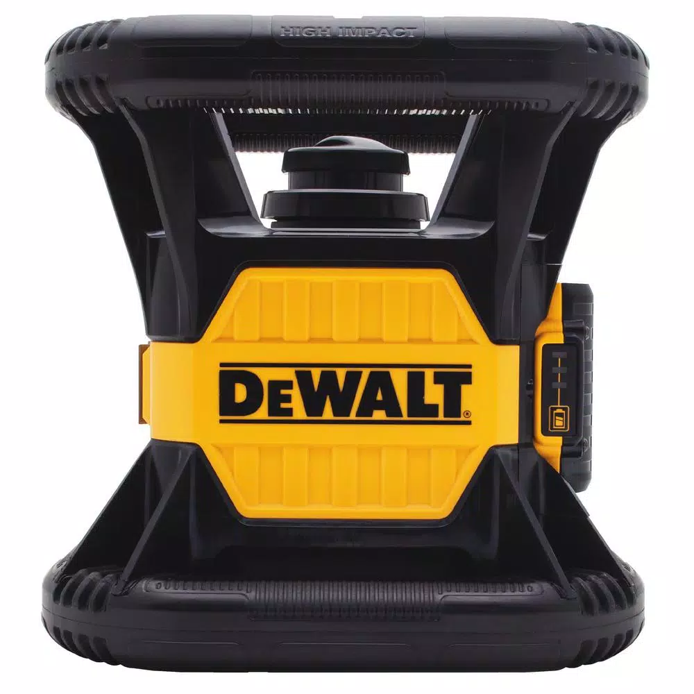 DEWALT 20V MAX Red Self-Leveling Rotary Laser Level Kit with Detector, 2Ah Battery & TSTAK Case