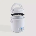 Aroma 3-Cup Mini Rice Cooker with Non-Stick Pot, White thumbnail 6