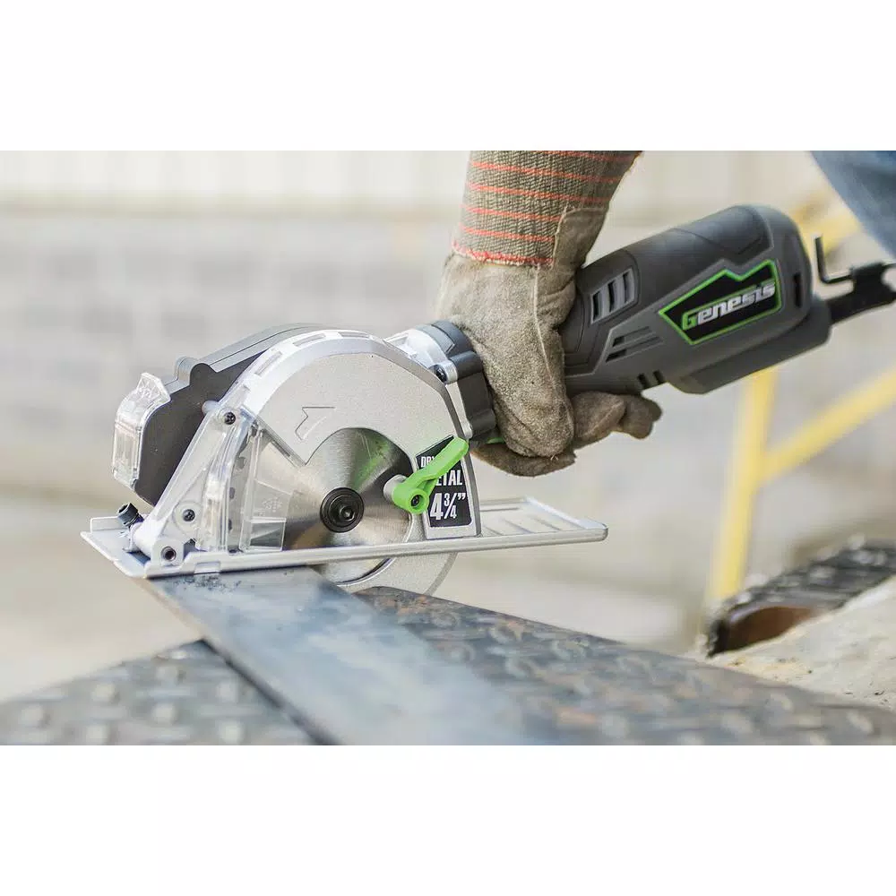 Genesis 4-3/4 in. 24-Teeth Carbide Tipped Metal-Cutting Circular Saw Blade