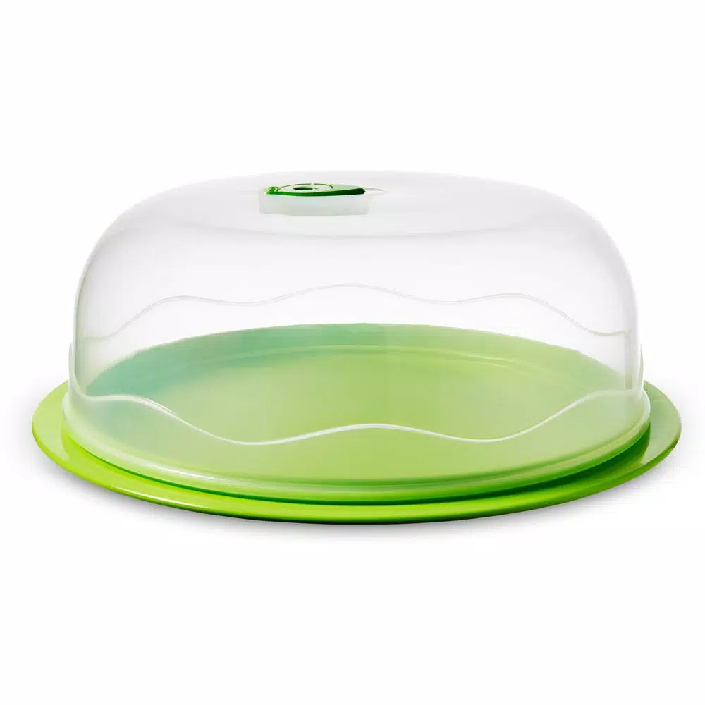 Ozeri INSTAVAC Ready-Serve Domed Food Storage Container Set, 4-Piece BPA-Free Vacuum Seal Nesting Set