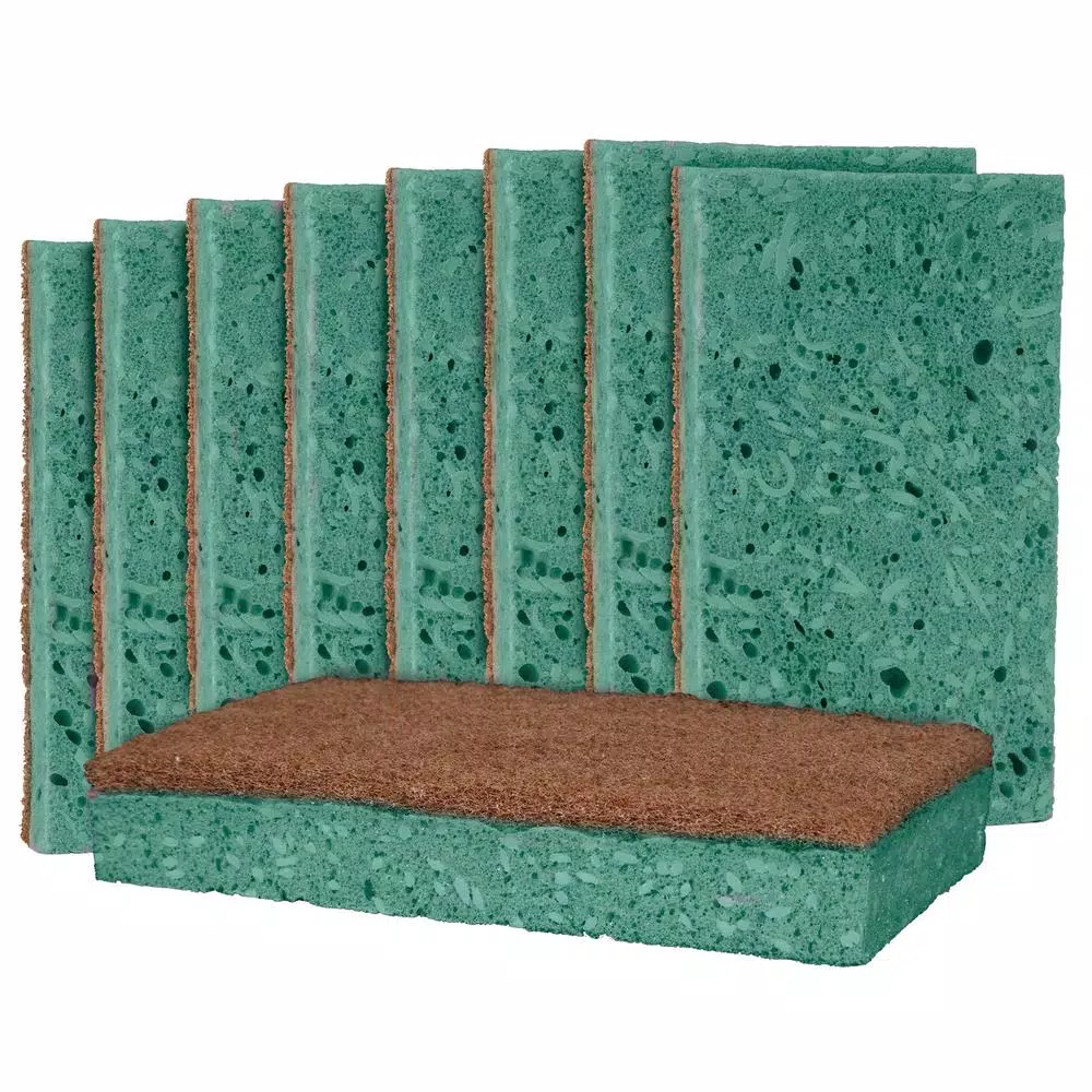 Grease Beast Heavy-Duty Soap-Infused Outdoor Scrub Sponge, Odor and Bacteria Resistant (9-Pack)
