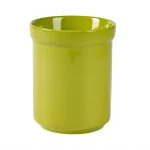 Basic Essentials 8-Piece Light Green Ceramic Kitchen Utensil Set with Bamboo Tools thumbnail 2