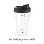 Weston Pro Series 11-Speed Blender with Sound Shield, 32 oz. Shatterproof Jar & 20 oz. Travel Jar, Stainless Steel thumbnail 5