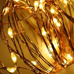 LUMABASE Warm White Micro LED Copper String Lights, Battery Operated, 30-Light, 2-Count Pack thumbnail 2